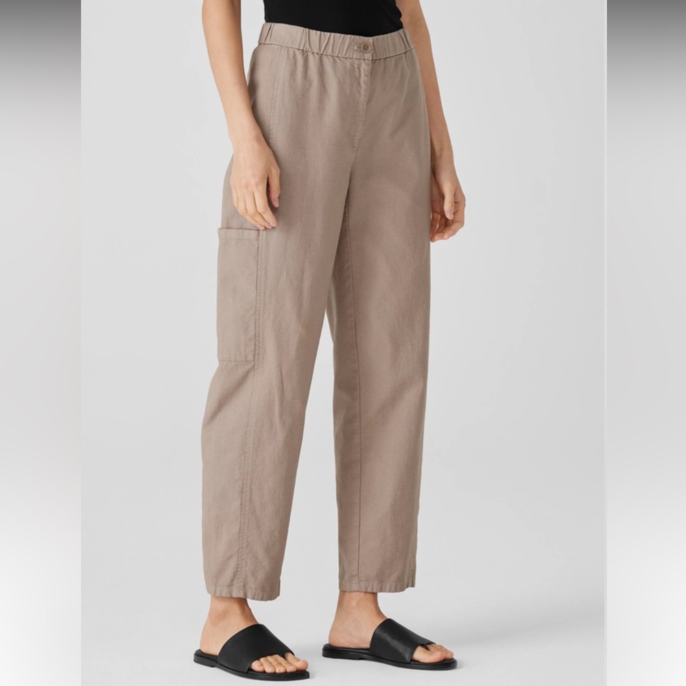 Eileen Fisher Tan Cargo Pants
